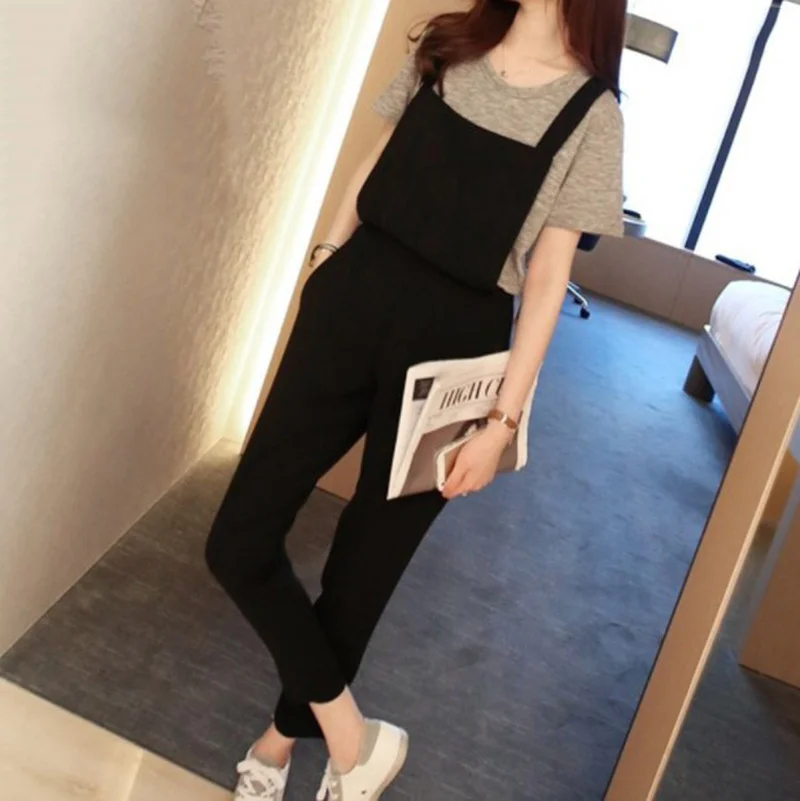 Весна и осень 2020 одежда девять брюки свободные повседневные размера плюс уличная