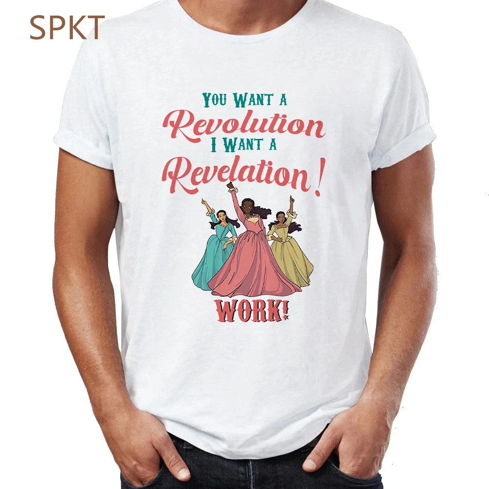 

Hamilton Schuyler Sisters I Want A Revelation printing T-shirt Unisex Oversized t shirt fashion casual tops women/man T-Shirts