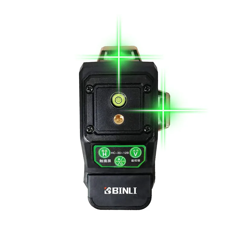 

laser level 3D 12 lines laser self leveling 360 degree cross line green beam lazer level