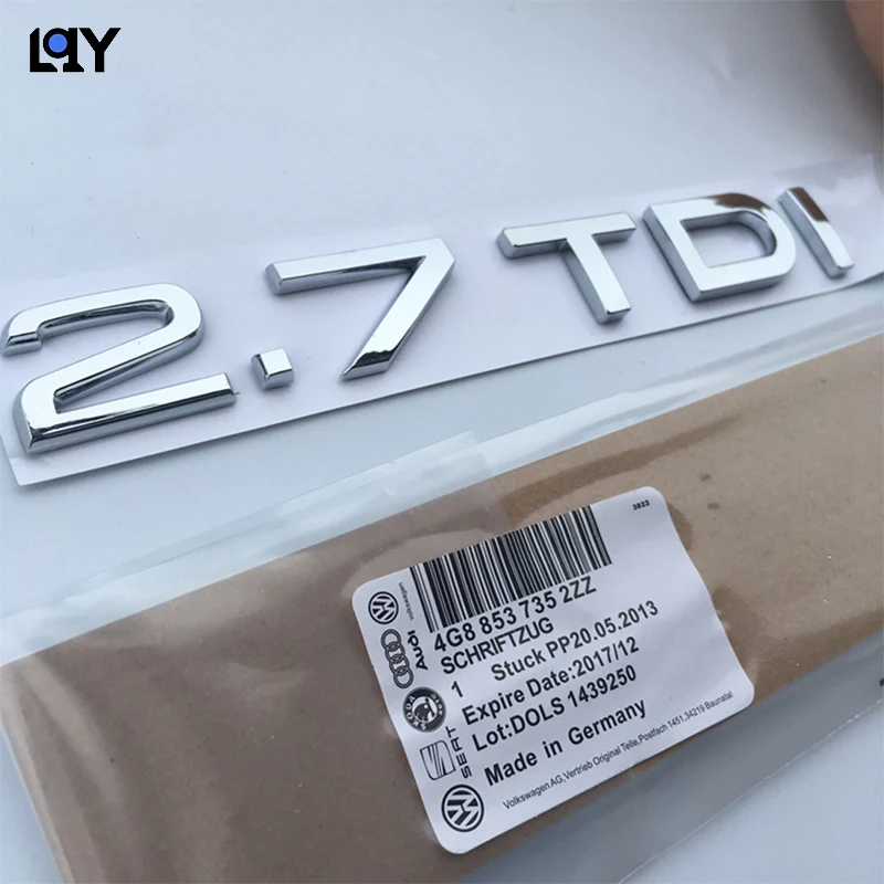 Наклейка с логотипом на автомобиль ABS модификация багажника 2 7 TDI A4 A6 A8 для audi A3 8P B8