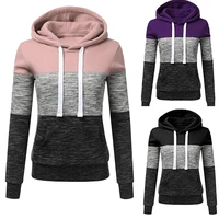 multi color block sweatshirt patchwork clothes slim fit raglan sleeve hoodie poleron mujer 2020 pocket women hoodie 5xl contrast