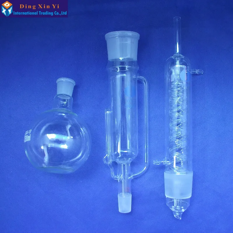 Экстрактор Soxhlet Lab Glass 150 мл/250 мл/500 мл конденсатор и корпус экстрактора с