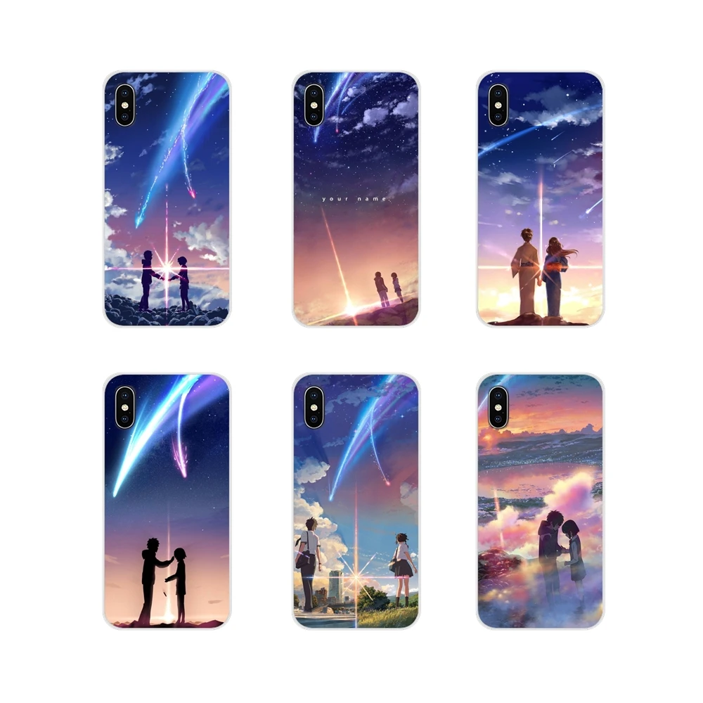 Силиконовый чехол для телефона Huawei Mate Honor 5X 6X 7 7A 7C 8 9 10 8C 8X 20 30 Lite Pro Japanese Anime Your Name Kimi