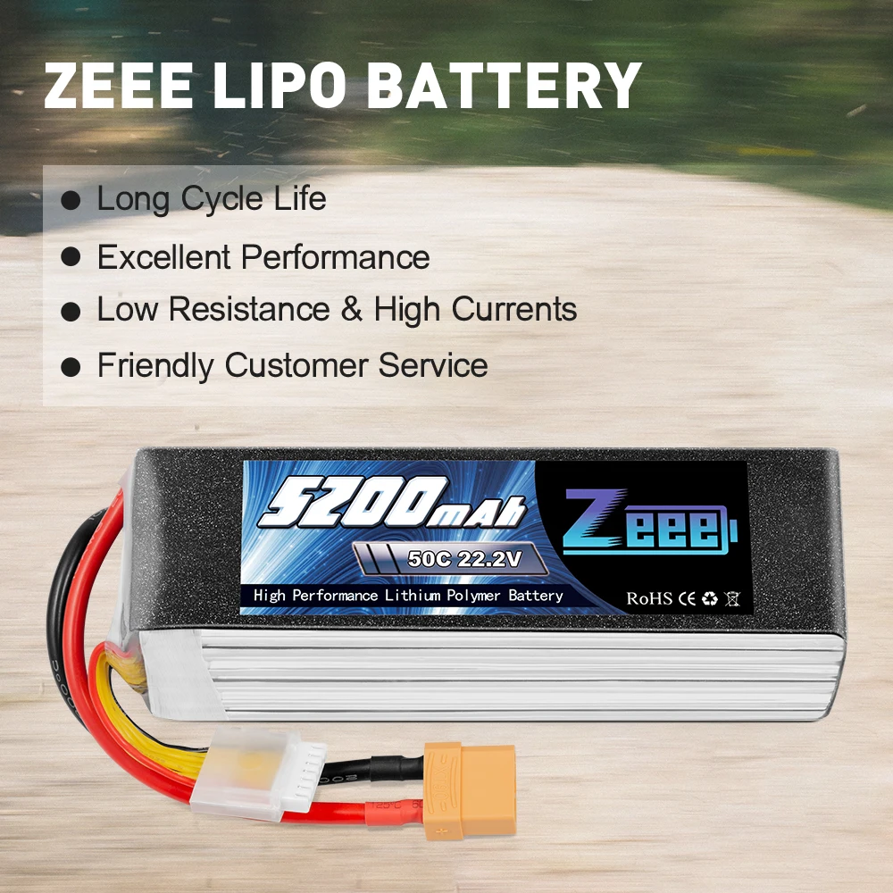 zeee rc lipo батарея 50c 5200 мач 222 в 6s lipo батарея