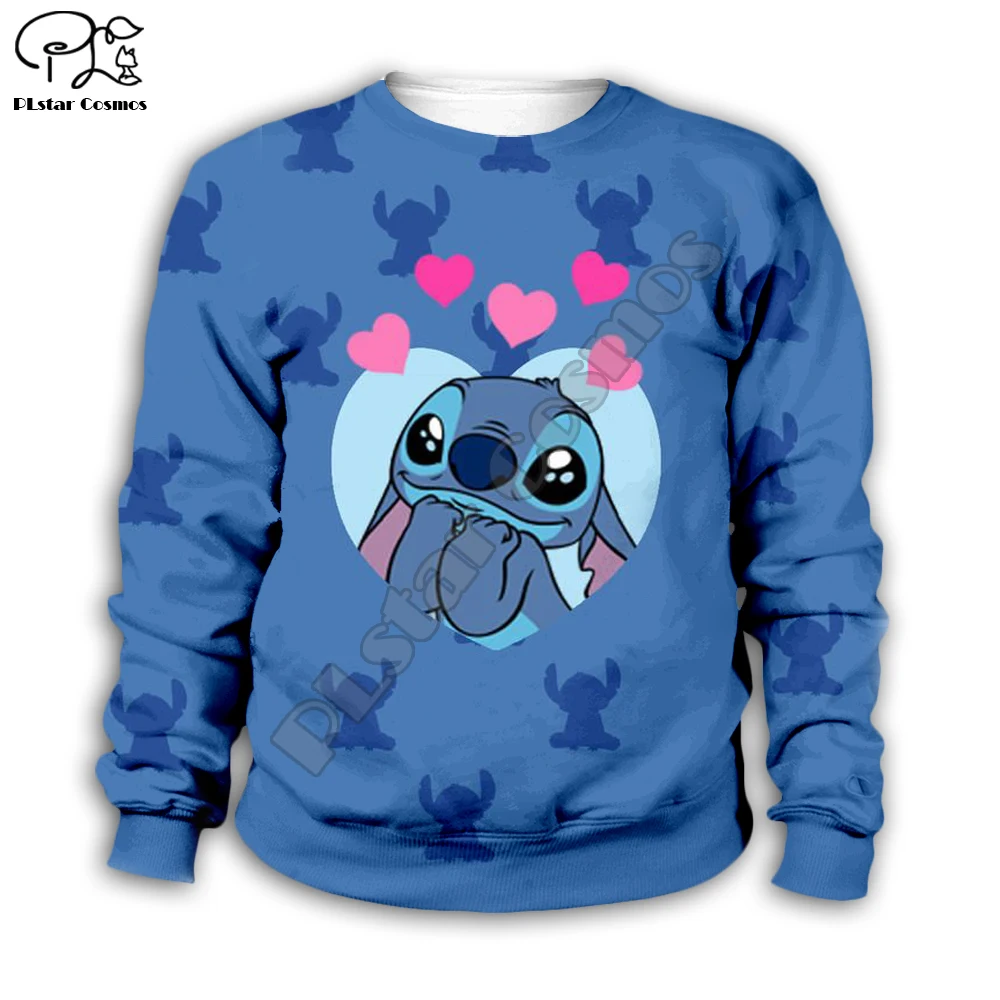 Детская одежда; толстовки с капюшоном в стиле аниме kawaii Lilo Stitch; толстовка для мальчиков с героями мультфильмов; популярная модель-3