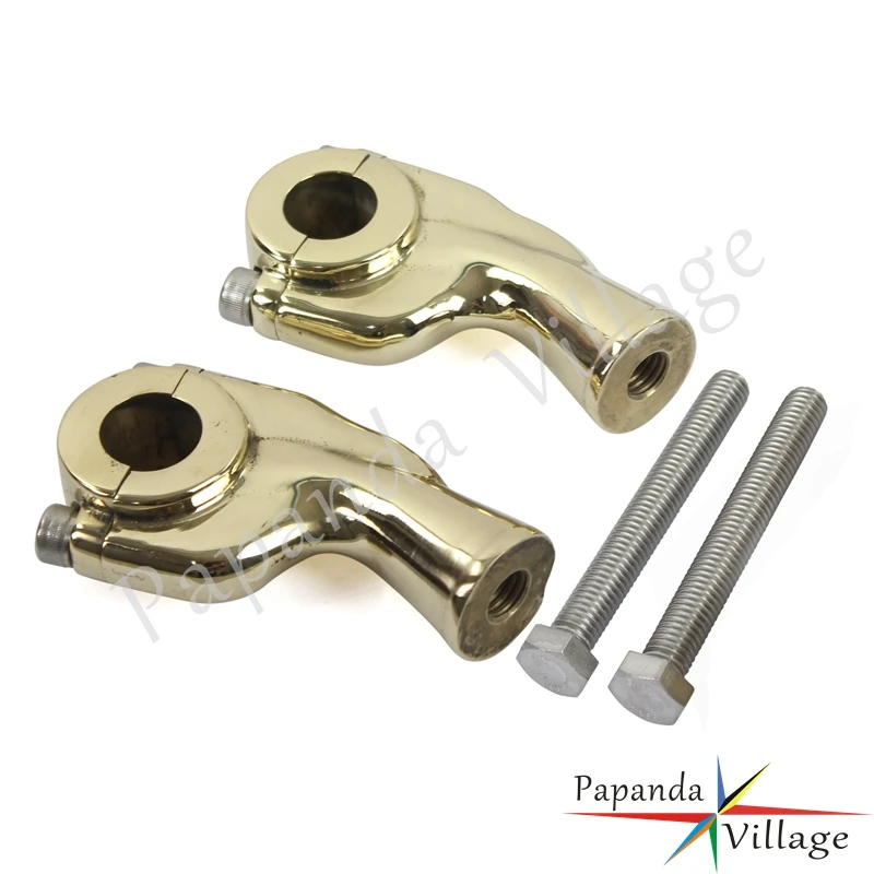 

Vtiage Brass 25mm Handlebar Risers Motorcycle Accessories Handlebar 1" Handle Bar Risers For Harley Custom Cafe Racer Bobber