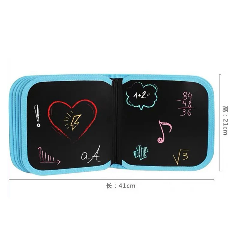 

Sale 2021 Baby Toys Set Painting Drawing Toys Black Board with Magic Pen Painting Coloring Book Funny Toy for Kids Art for Kids