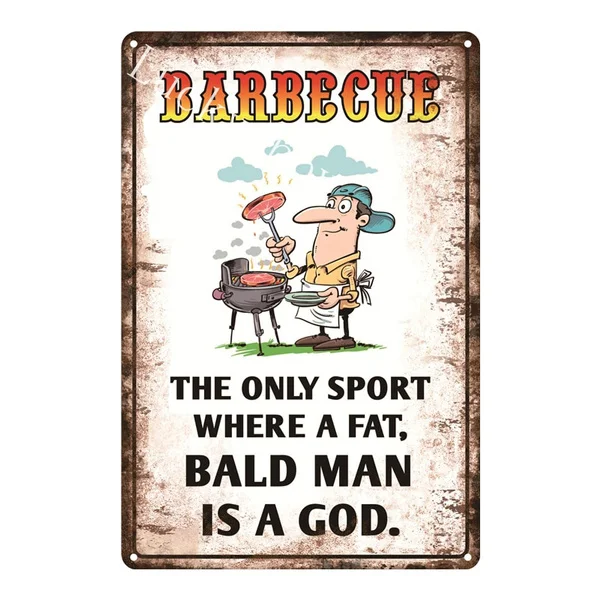 

DAD'S BBQ Retro Metal Tin Signs Plaque Metal Wall Decor Barbecue Bar Pub Kitchen Party Zone Vintage Metal Signs Iron Painting