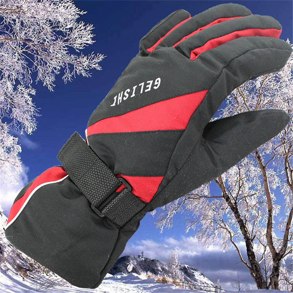 Зимние ветрозащитные перчатки для мужчин и женщин на открытом воздухе с полными
