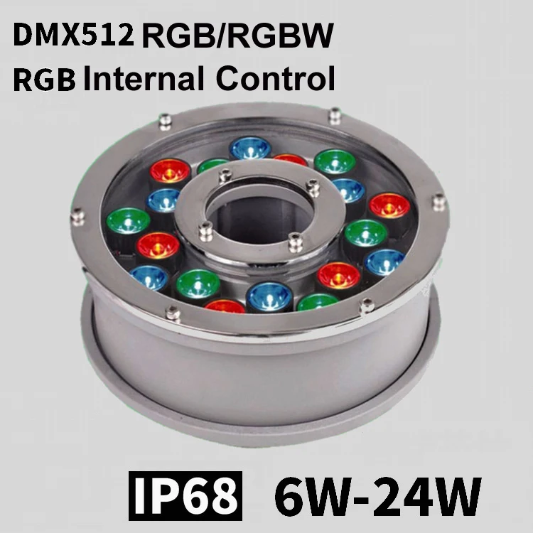 4 шт. DMX512 подводный светодиодный фонтан RGB RGBW 6 Вт 9w12вт 15 18 внешнее управление ip68