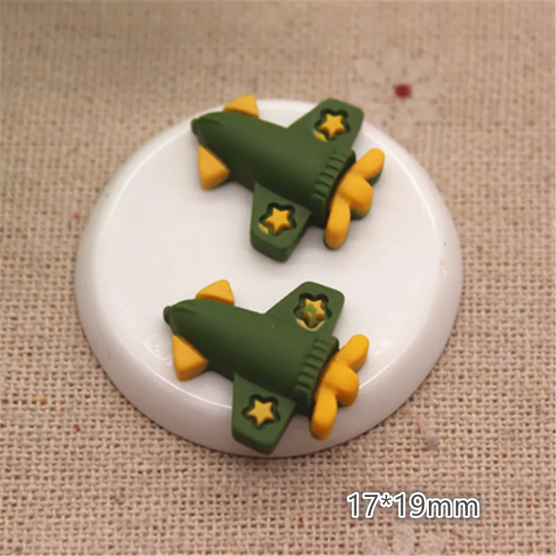 airplane 20pcs 20 шт смешанные стили Перевозки Смола поезд/грузовик/корабль/самолет/экскаватор миниатюрный плоский Кабошон Скрапбукинг сделай сам - Цвет: airplane 20pcs