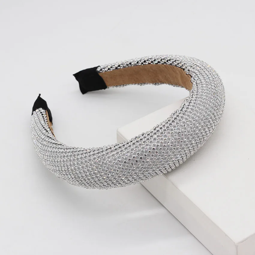 Новая мода темперамент преувеличен сетки горный хрусталь оголовье путешествия дикие женские вязаные шапочки 862
