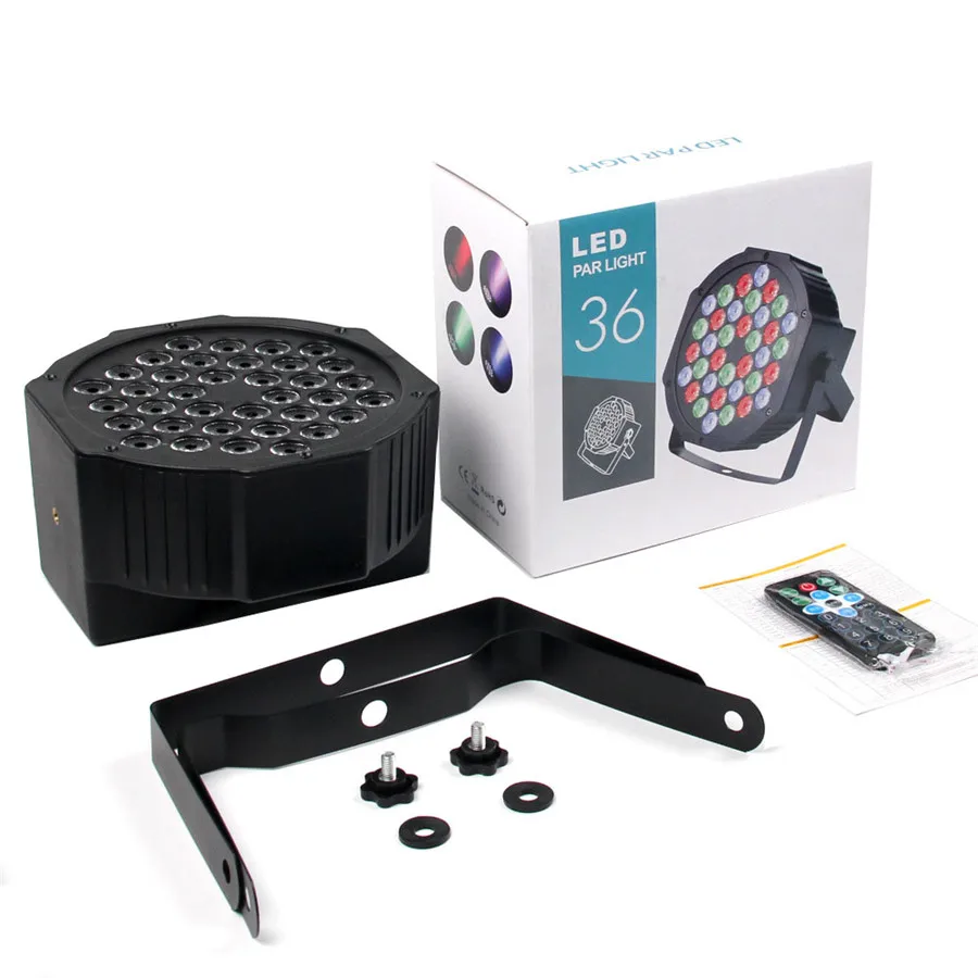 Thrisdar 36x3 Вт RGB Светодиодный прожектор с дистанционным управлением DMX512
