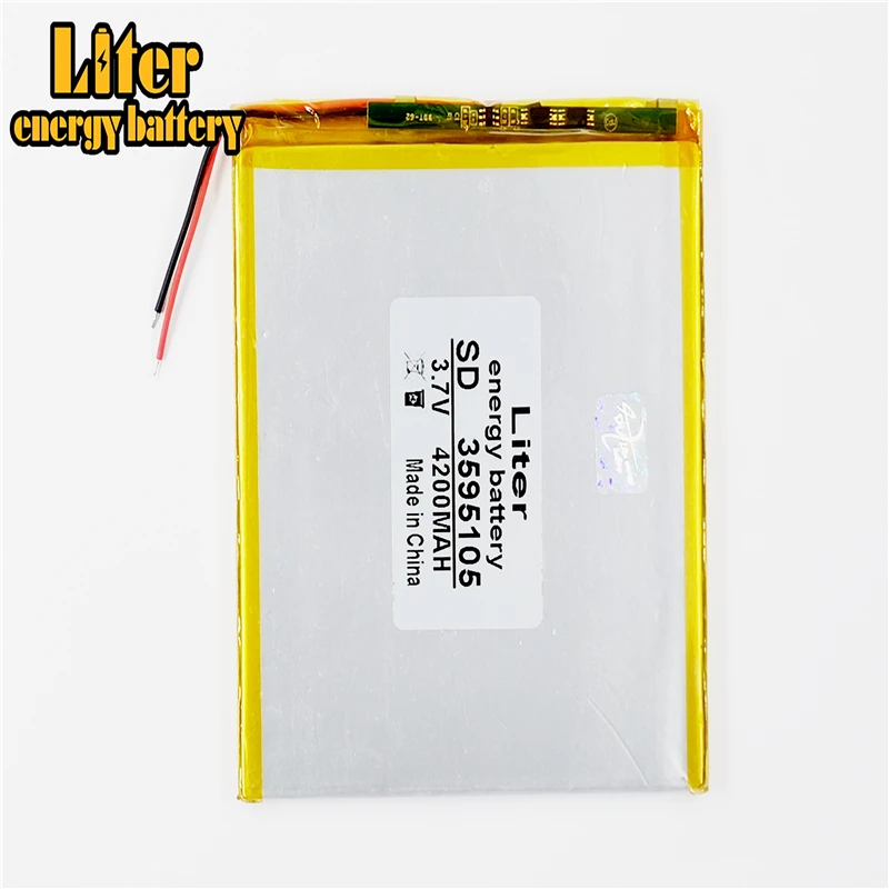 

Rechargeable Lithium Polymer battery 3595105 3.7v 4200mah