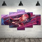 HD принты аниме крутая девушка спортивный автомобиль холст картина стены искусства киберпанк плакат домашний декор для спальни модульные картины рамки