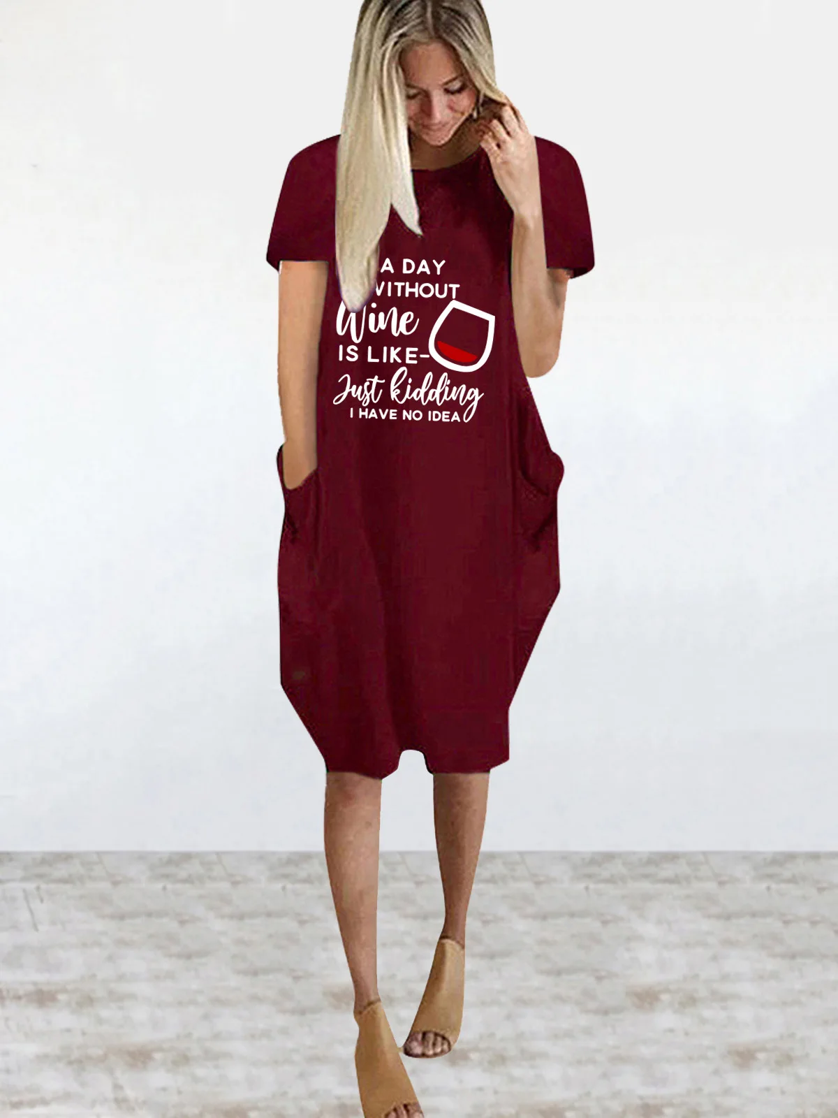 

Women Midi Dress 2021 Letter Print Short Sleeve Pocket Casual Loose Plus Size Woman Dress Vintage Vestidos