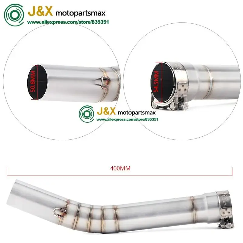 

Motorcycle Stainless Steel Exhaust Escape Muffler Middle Link Pipe Slip On Full System Slip On For yamaha YZF-R6 R6 1998-2005