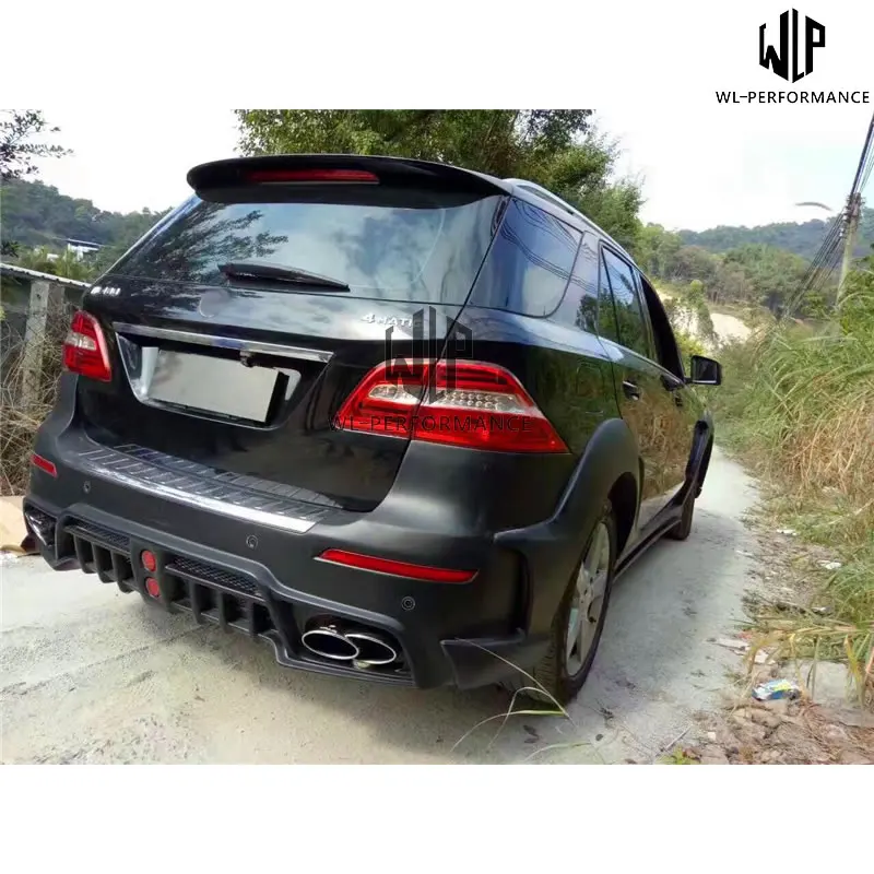 Комплект кузова автомобиля W166 FRP неокрашенный передний бампер задний для Mercedes Benz