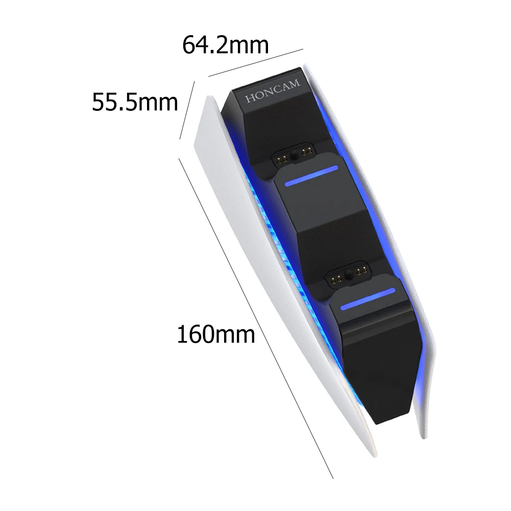 Зарядная док-станция для беспроводных геймпадов PlayStation 5 DualSense USB Type-C | Электроника