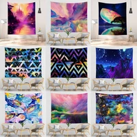 psychedelic mandala geometric tapestry hippie large bohemian dreamcatcher tapestries wall cloth carpet ceiling room home decor