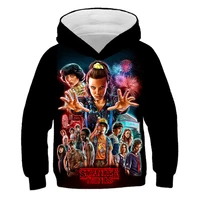 stranger things hoodie kids sweatshirt children clothes girl 4 to 14 years old boy clothes hooded pullover tops teens for girls