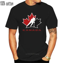 Хлопковая футболка для канадской команды хоккея с шайбой