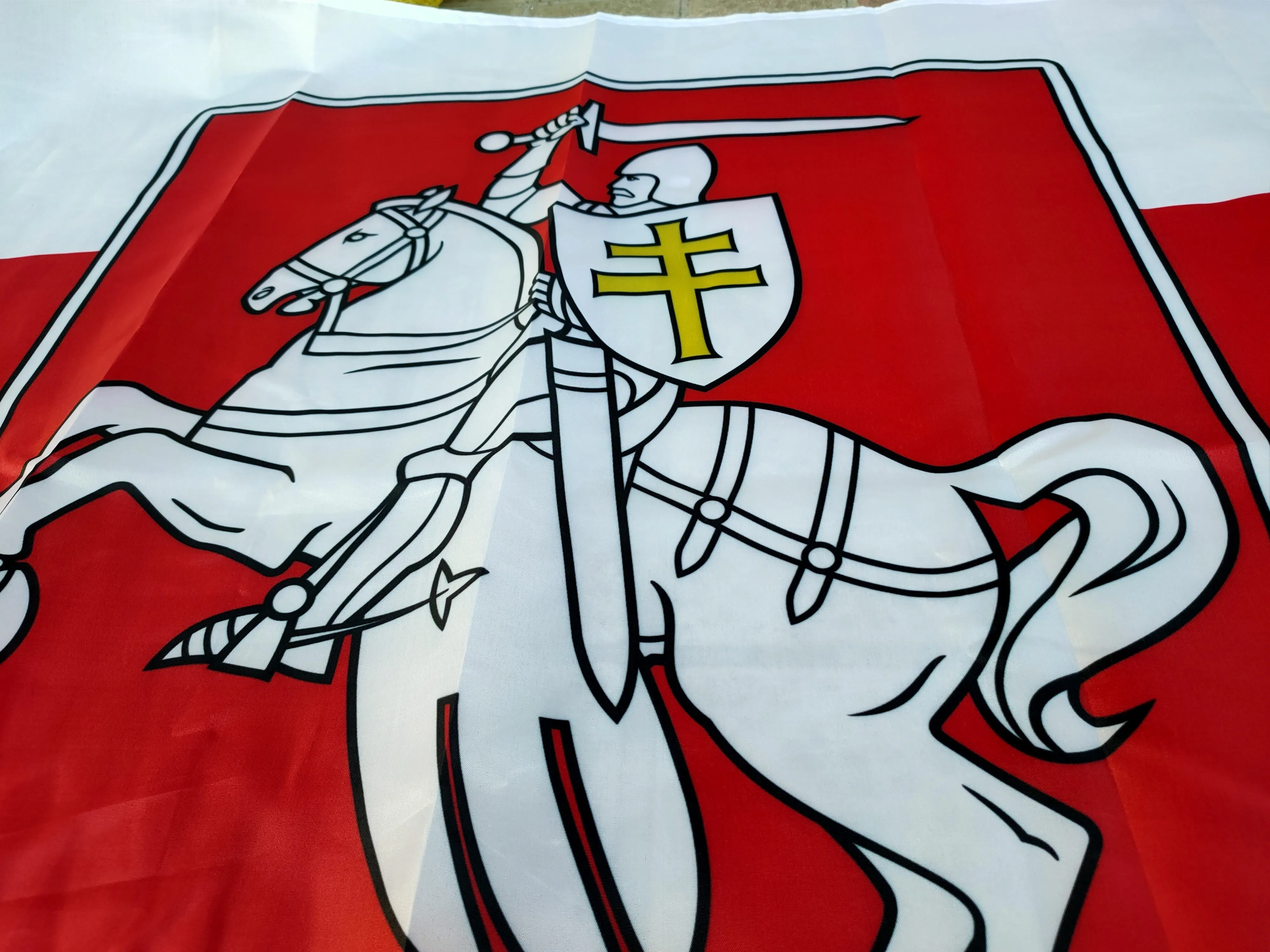 Belarus White Knight Pagonya Flag Custom Any size 3x5ft Flying Banner 100D Polyester | Flags