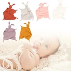 Детское успокаивающее полотенце, мягкое полотенце с животным, кролик, кролик, тканевая кукла, Прорезыватель для зубов, мягкая игрушка для сна для малышей