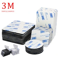 10 50pcs new 3m double sided self adhesive foamtape round foam tape mounting sticky with strong glue home decoration tape