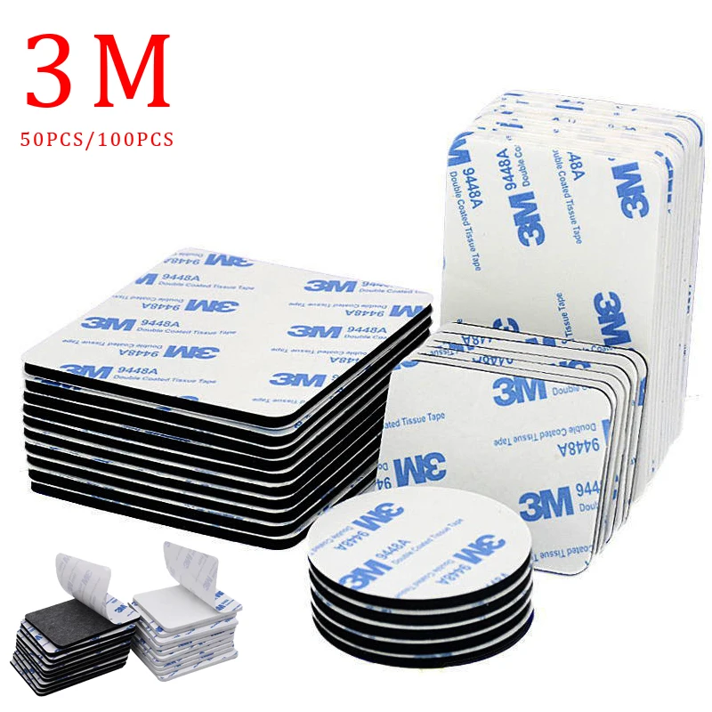 10 50 шт. Новые 3 м двусторонний самоклеящийся FoamTape круглая поролоновая лента