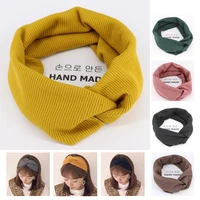 new autumn winter women hairband crochet knitting woolen bandanas elastic hair band turban headbands head wrap girls accessories