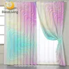 BlessLiving Marble Curtain for Living Room Colorful Girls Bedroom Curtain Pastel Pink Blue Window Treatment Drapes 1-Piece 1