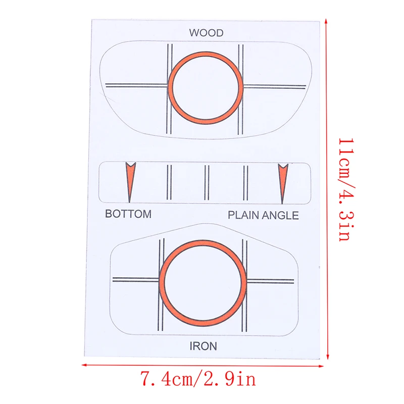 

10Pcs White Golf Tape Club Target Label Impact Labels Target Sticker Tape Driver Iron Sweet Dot Test Paper Golf Accessories