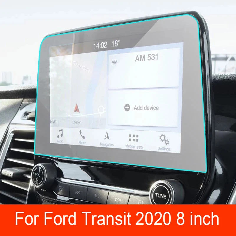 

Закаленное защитное стекло с защитой от царапин для Ford Transit 2020 8 дюймов
