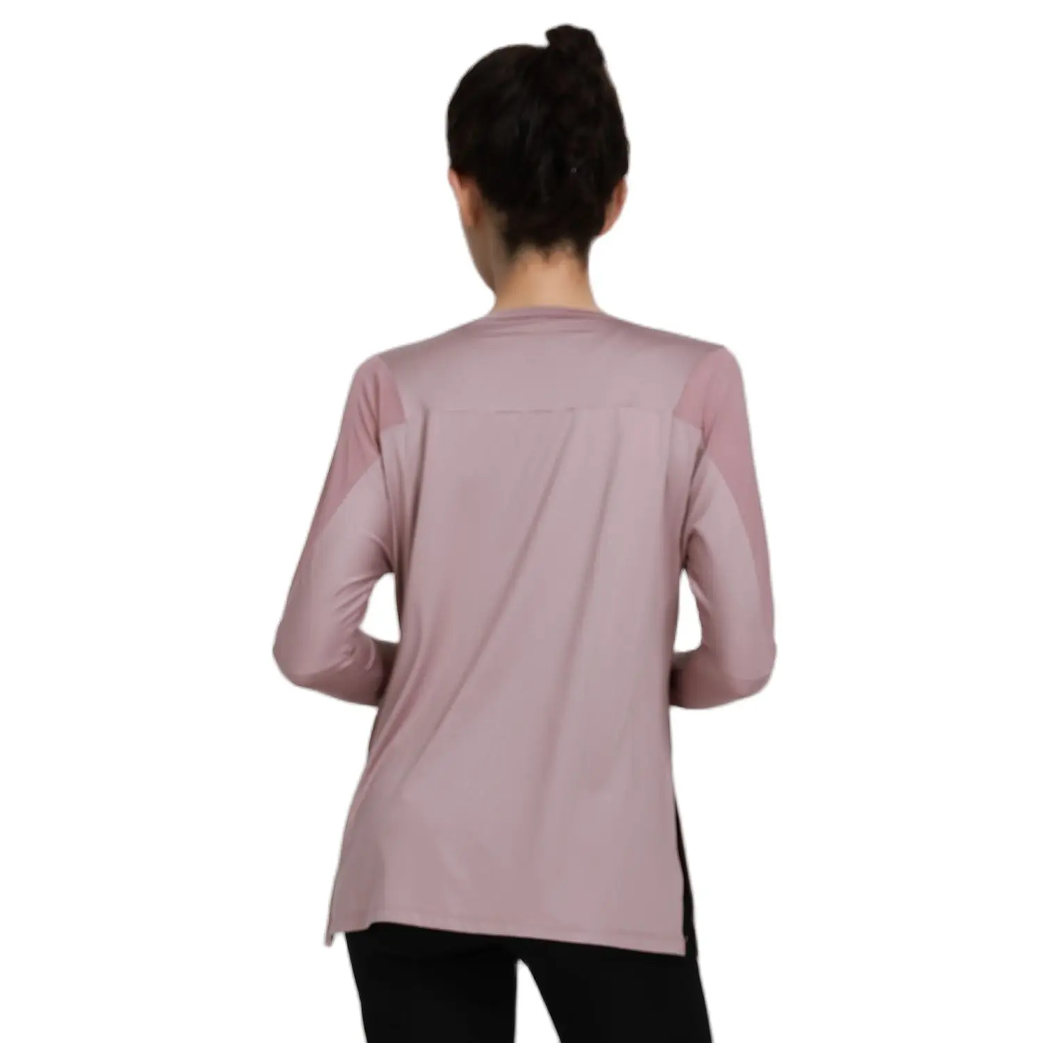 Сетчатый Быстросохнущий Спортивный Топ женские свободные рубашки для фитнеса