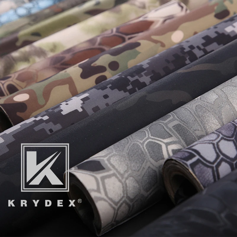 KRYDEX Tactical Elastic Camouflage Stickers Multicam Camo Wrap Adhesive Decal DIY Roll Shooting Hunting Accessories MC |