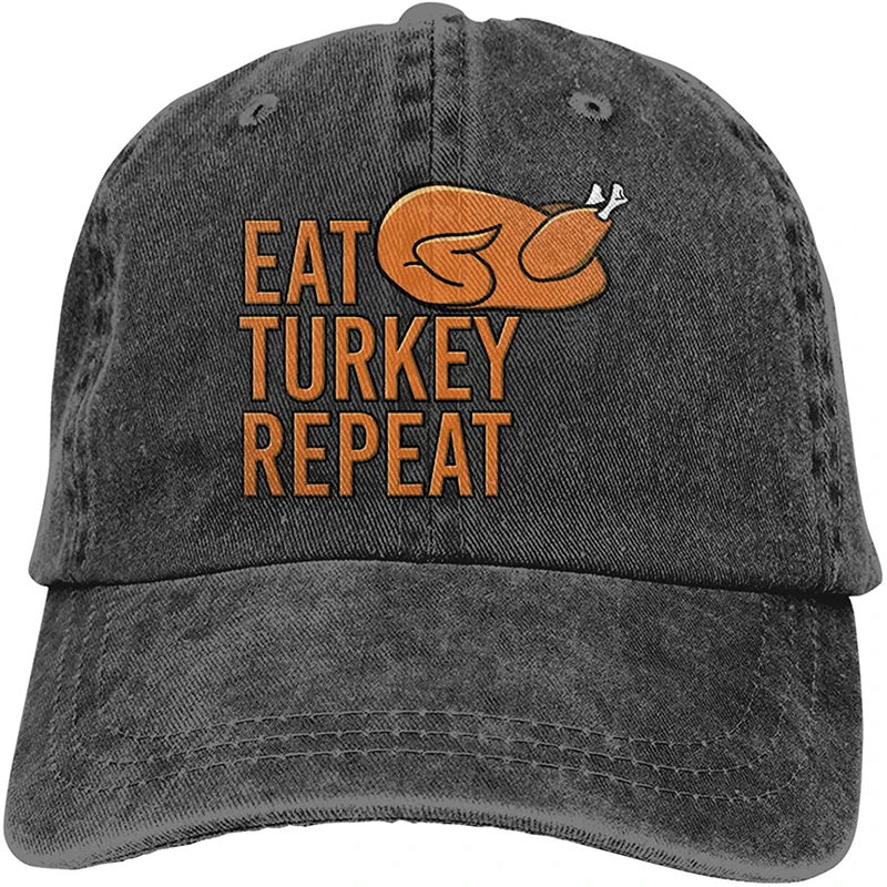 

Eat Turkey Unisex Baseball Cowboy Hat Retro Sports Cowboy Hat Adjustable Adult Hat