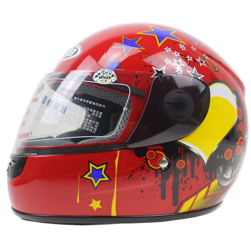 Профессиональный детский мотоциклетный шлем Go-kart для подростков локомотивный