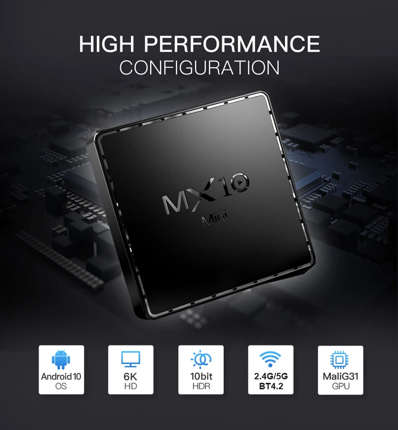 MX10 мини ТВ Box Android 10 allwinner h313 процессорный кулер для 1Гб 8Гб 2g/16g h616 4g 32 ГБ 4 64 с 2 5g Wi-Fi 6K