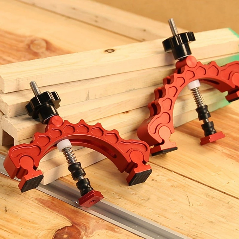 

Pure Aluminum Alloy Adjustable Press Plate Sliding Chute Holder Clamps Woodworking Hand Tool
