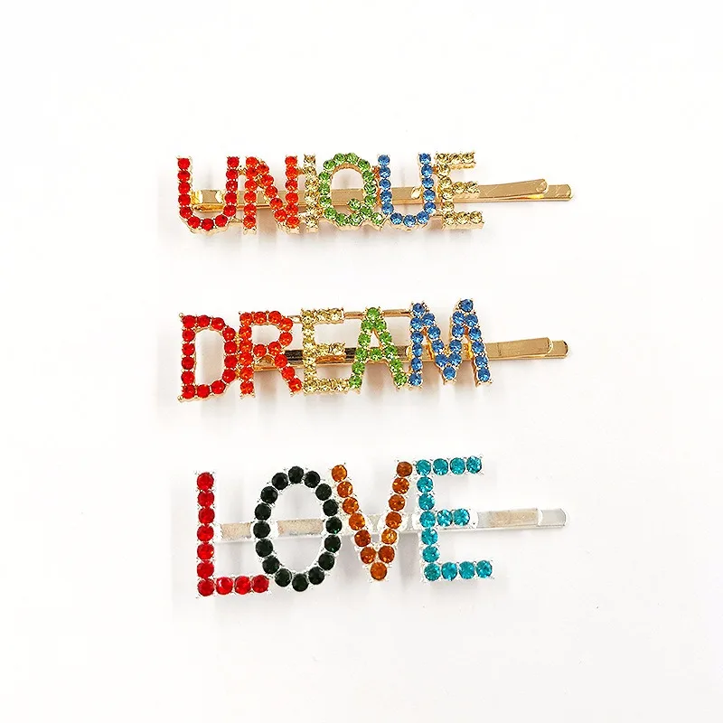 1 шт. Платье для девочек с буквенным принтом заколки волос украшением в виде