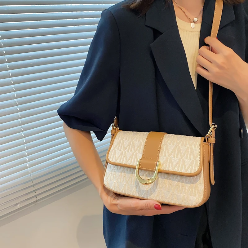 

Retro Letter Jacquard Cloth Small Crossbody Bags for Women 2021 Travel Shoulder Purses and Handbag Designer Luxury