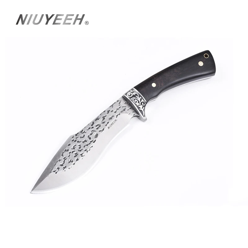 

Fixed Blade Knife Forged High Carbon Steel Tactical Knife Hunting Straight Blade knife Outdoor Rescue Survival Self-Defense