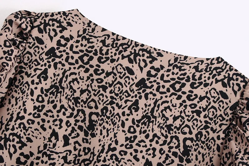 Длинное женское платье Весна 2020 Новые Модные леопардовые принты с длинным