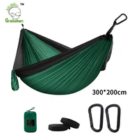 hamaca furniture portable garden double parachute leisure survival outdoor 300200cm camping travel bed hanging hammock sleeping