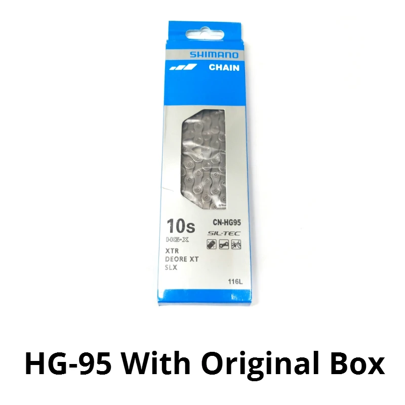 HG95 Original Box HG95 10 скоростной велосипед 112L 116L цепь 10 S 30S HG-95 mtb горный велосипед цепи костюм для Deore M590 M610 группа - Цвет: HG95 Original Box