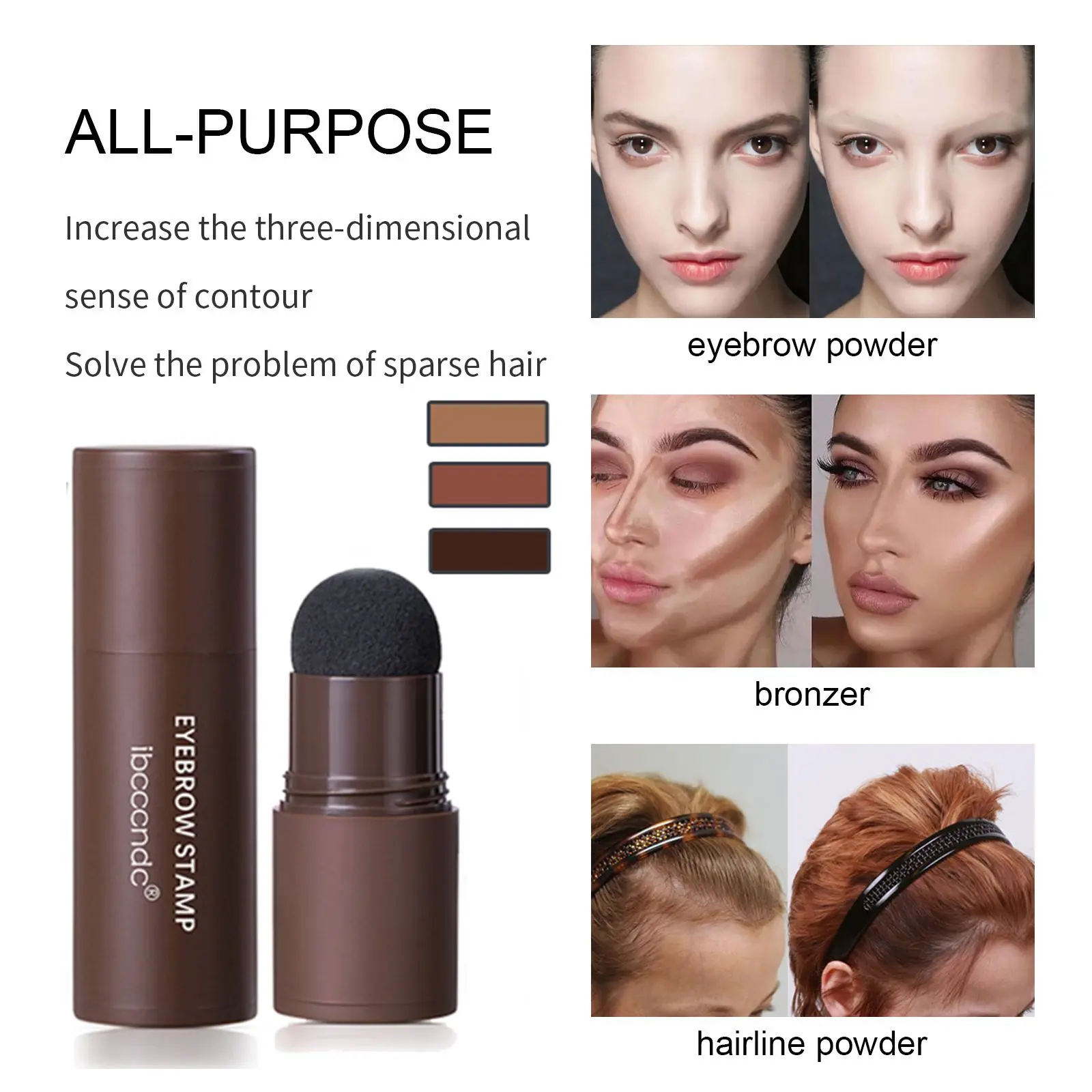 1 комплект идеальная подводка для бровей водостойкая долговечная пудра штамп