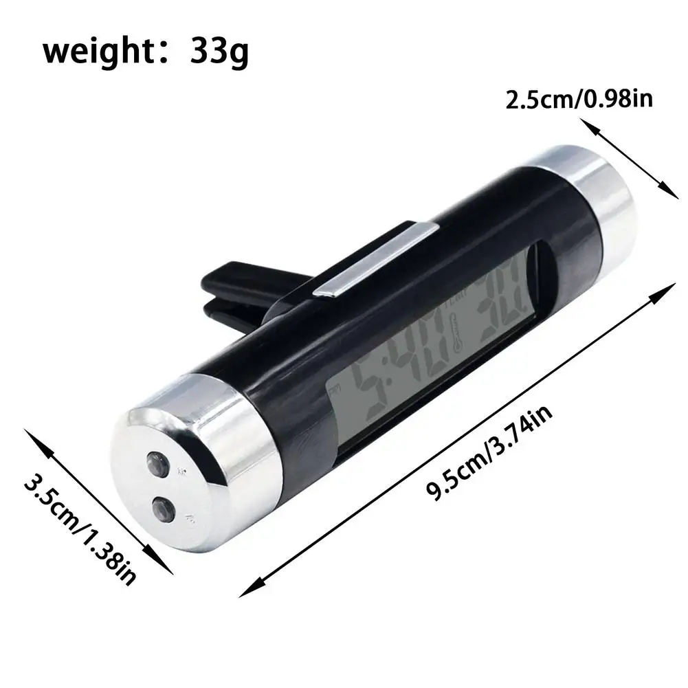 2 в 1 автомобильные электронные часы с термометром и светодиодный Ной подсветкой |