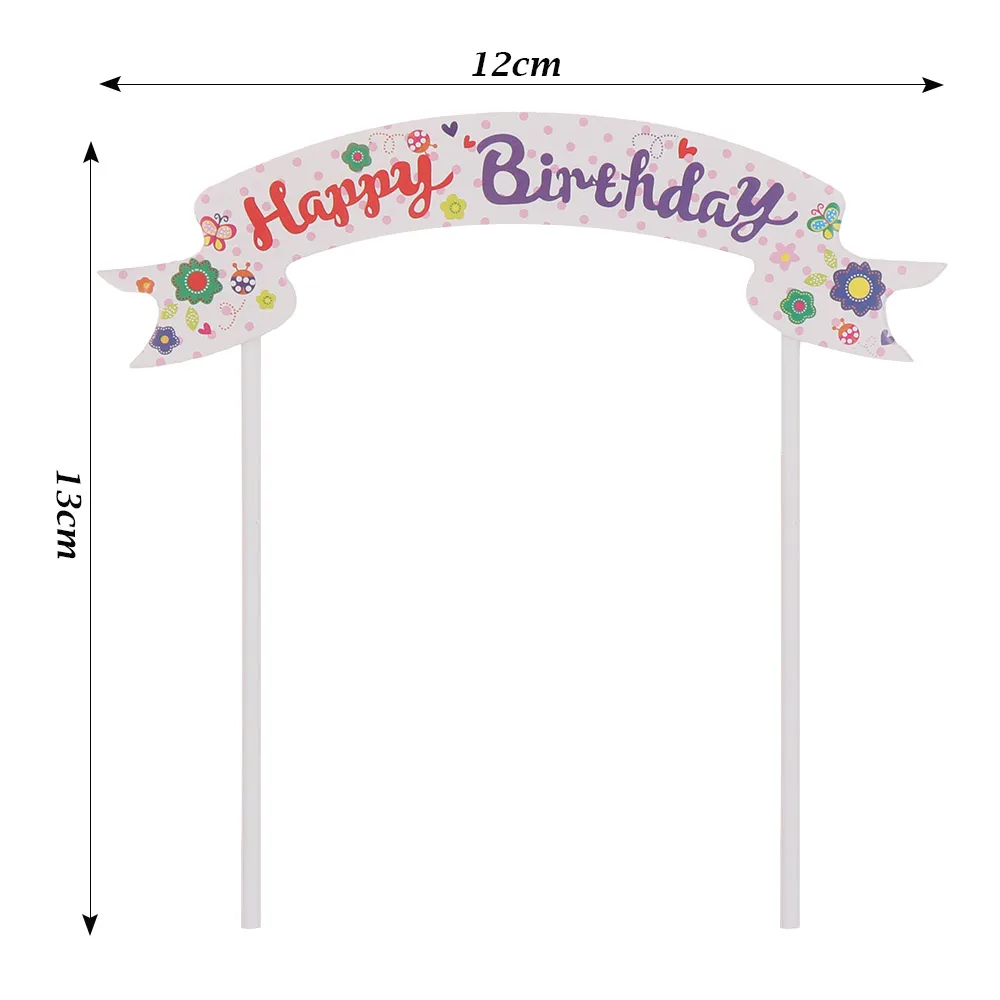 1 шт. новый баннер с днем рождения торт флаг Топпер кекс сделай сам украшение