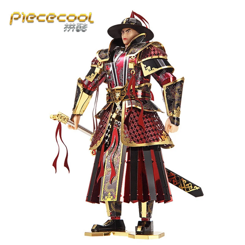 

Piececool 3D Metal Puzzle THE IMPERIAL GUARDS OF MING DYNASTY Model kits DIY Laser Cut Assemble Jigsaw Toy GIFT For Children